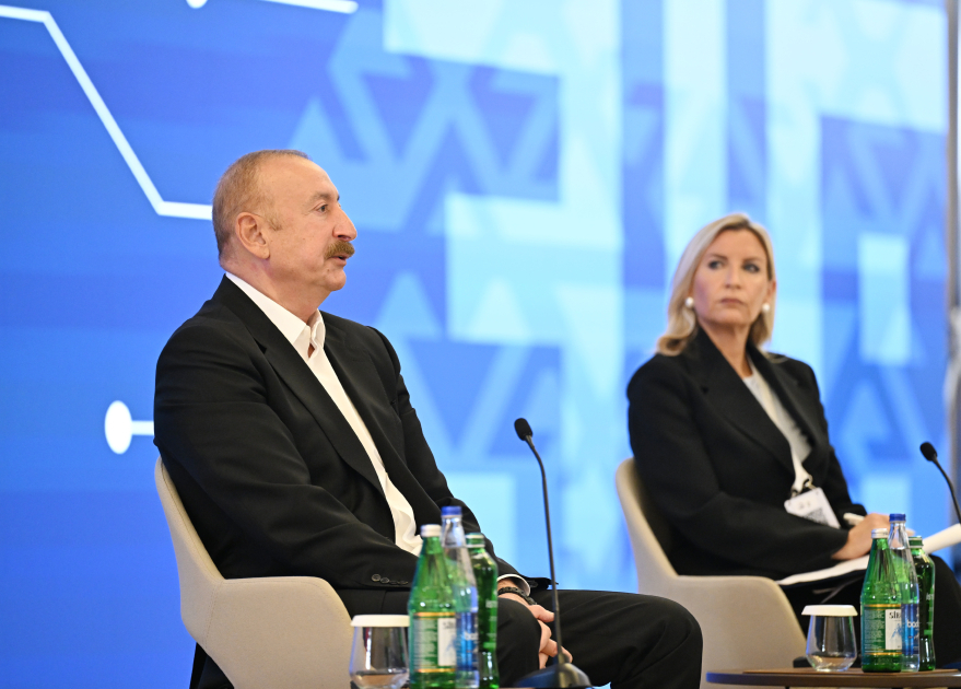 Prezident İlham Əliyev IV Şuşa Qlobal Media Forumunun açılışında iştirak edir