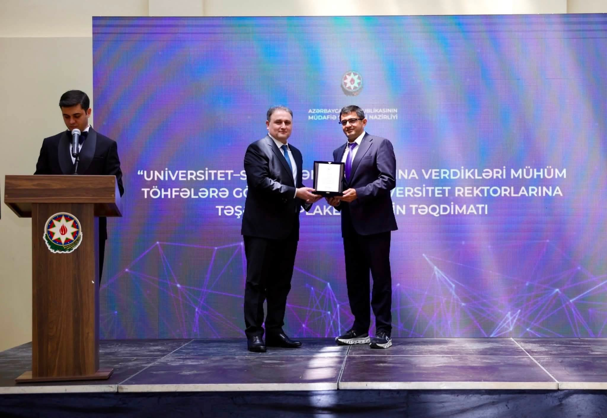 ADNSU tələbə və tədqiqatçıları Müdafiə Sənayesi Nazirliyinin layihəsində fərqləndilər