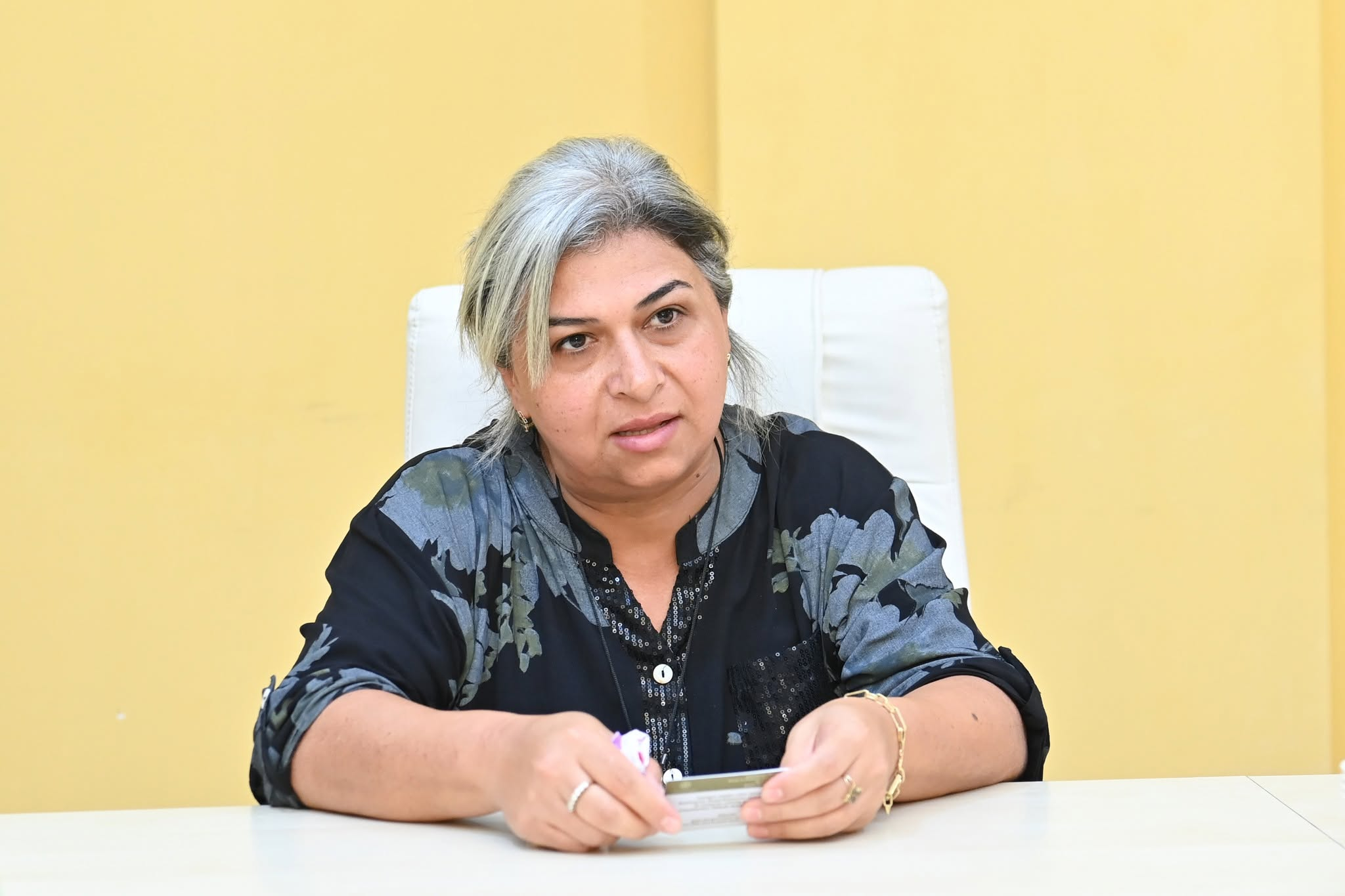 Elm və təhsil naziri Saatlıda vətəndaşları qəbul edib
