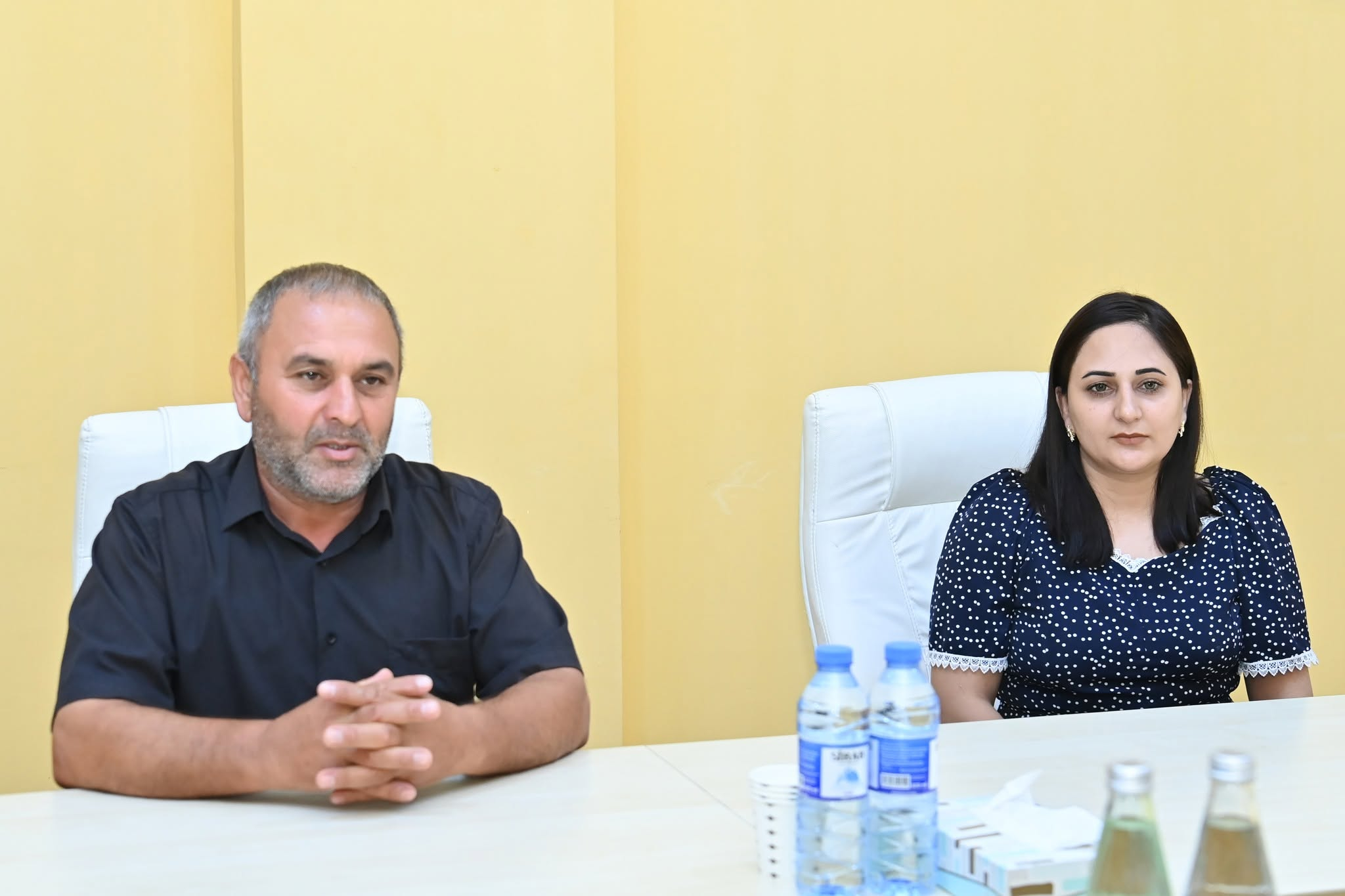 Elm və təhsil naziri Saatlıda vətəndaşları qəbul edib