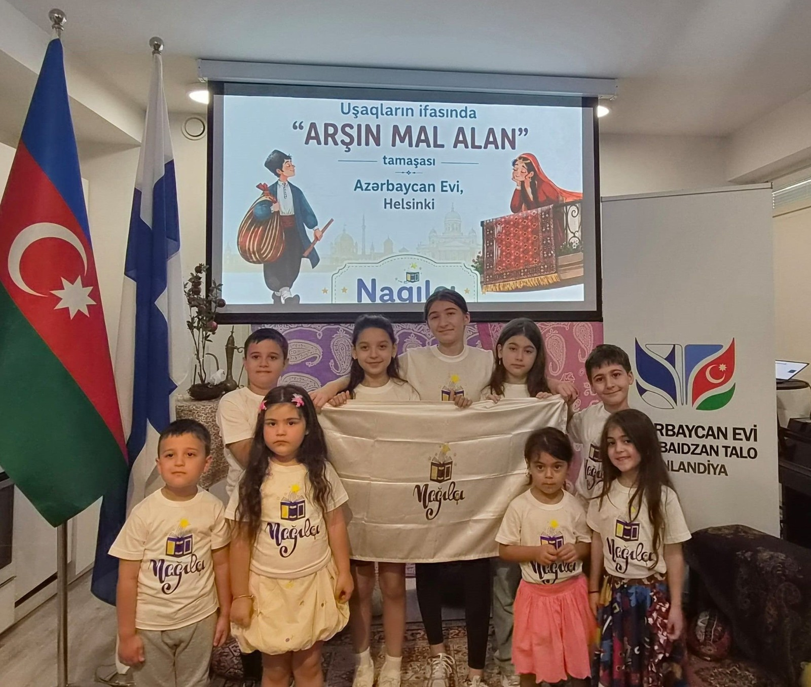 Azərbaycanlı uşaqların təqdimatında Finlandiyada “Arşın mal alan” nümayiş olunub