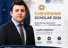 BMU məzunu dünyaca məşhur "Chevening" təqaüdünün qalibi olub 