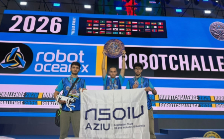 ADNSU tələbələri "RobotChallenge 2026" beynəlxalq yarışında III yeri tutublar 