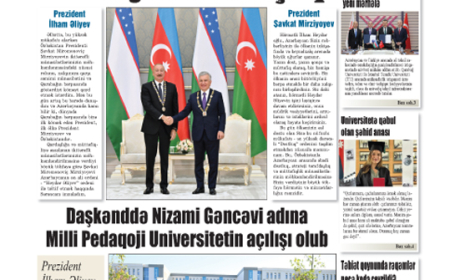 29 avqust 2026-cı il №32 (9185)