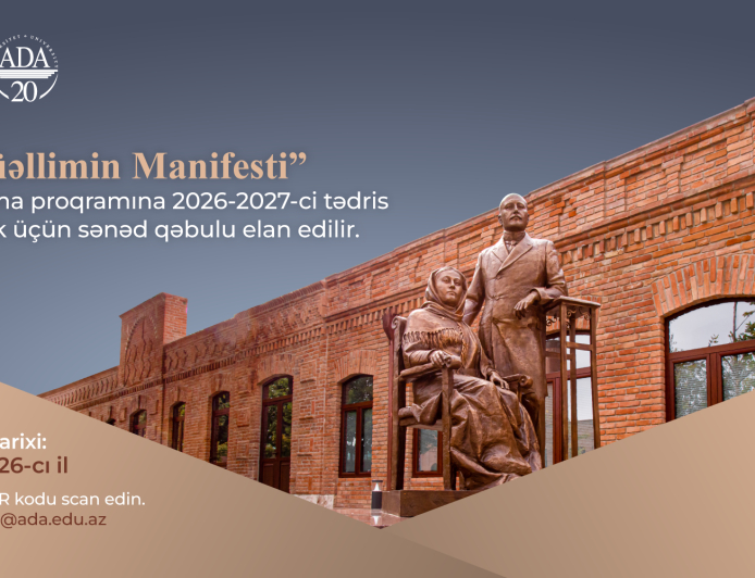 “Bir Müəllimin Manifesti” proqramına qəbul