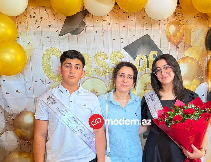 Azərbaycanda ana və iki övladı eyni vaxtda tələbə oldu