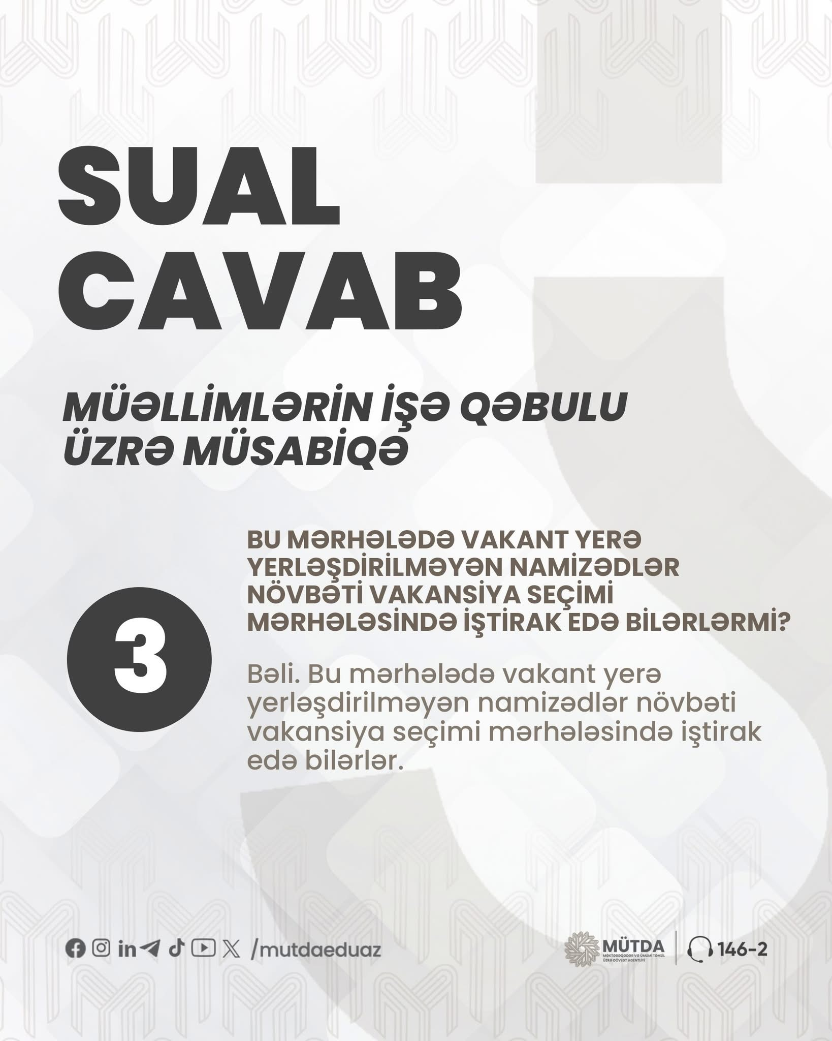 MİQ üzrə vakansiya seçiminin nəticələri nə zaman