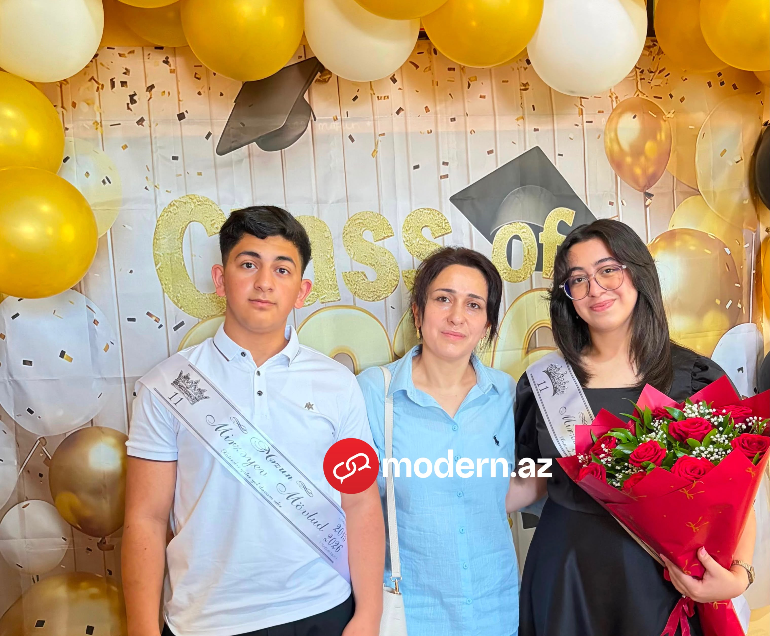 Azərbaycanda ana və iki övladı eyni vaxtda tələbə oldu