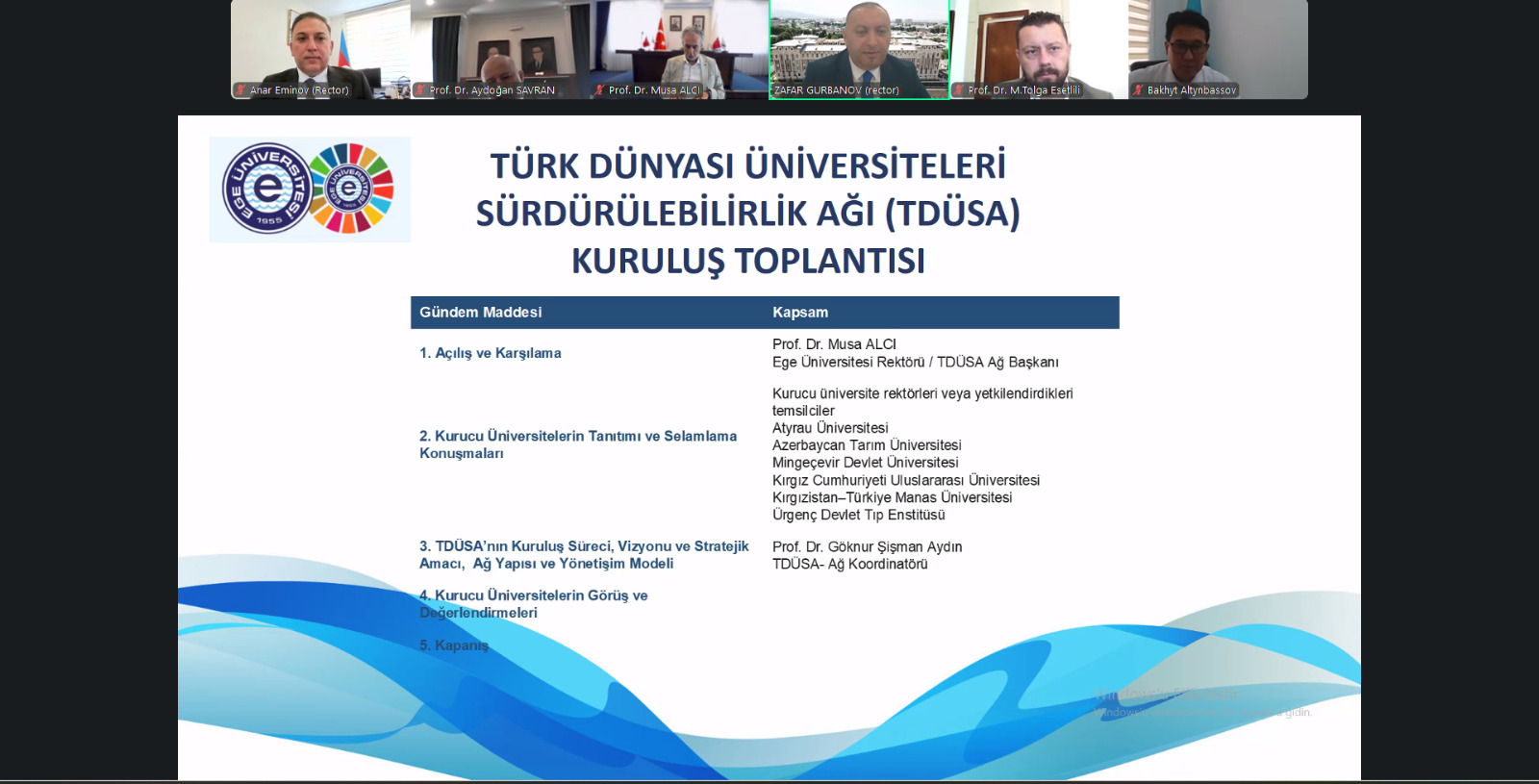 MDU Türk Dünyası Universitetləri Dayanıqlı İnkişaf Şəbəkəsinin üzvü oldu