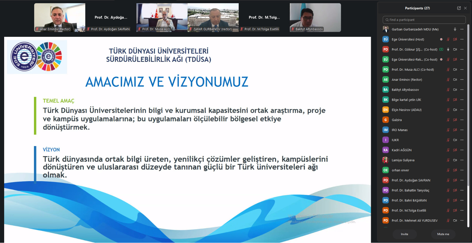 MDU Türk Dünyası Universitetləri Dayanıqlı İnkişaf Şəbəkəsinin üzvü oldu