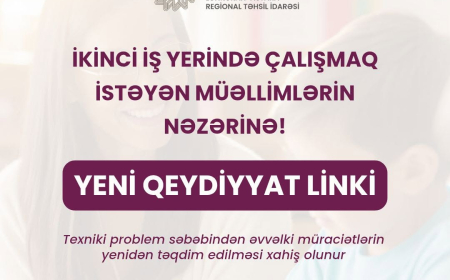 Müəllimlərin nəzərinə: Lənkəran-Astara üzrə məktəblərə qeydiyyat yeniləndi