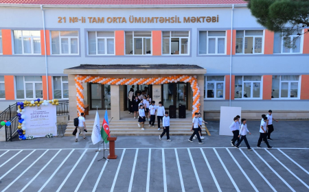 Sumqayıtda 21 nömrəli tam orta ümumtəhsil məktəb istifadəyə verilib  