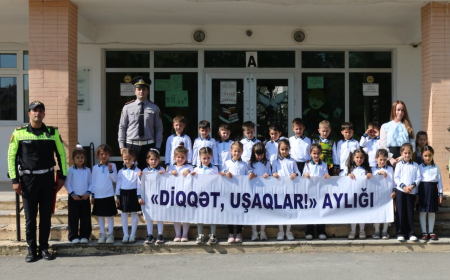 Qusarda “Diqqət, uşaqlar!” aylığı çərçivəsində maarifləndirici görüş keçirilib