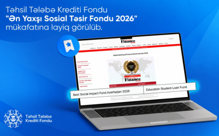 Təhsil Tələbə Krediti Fondu növbəti beynəlxalq mükafata layiq görülüb