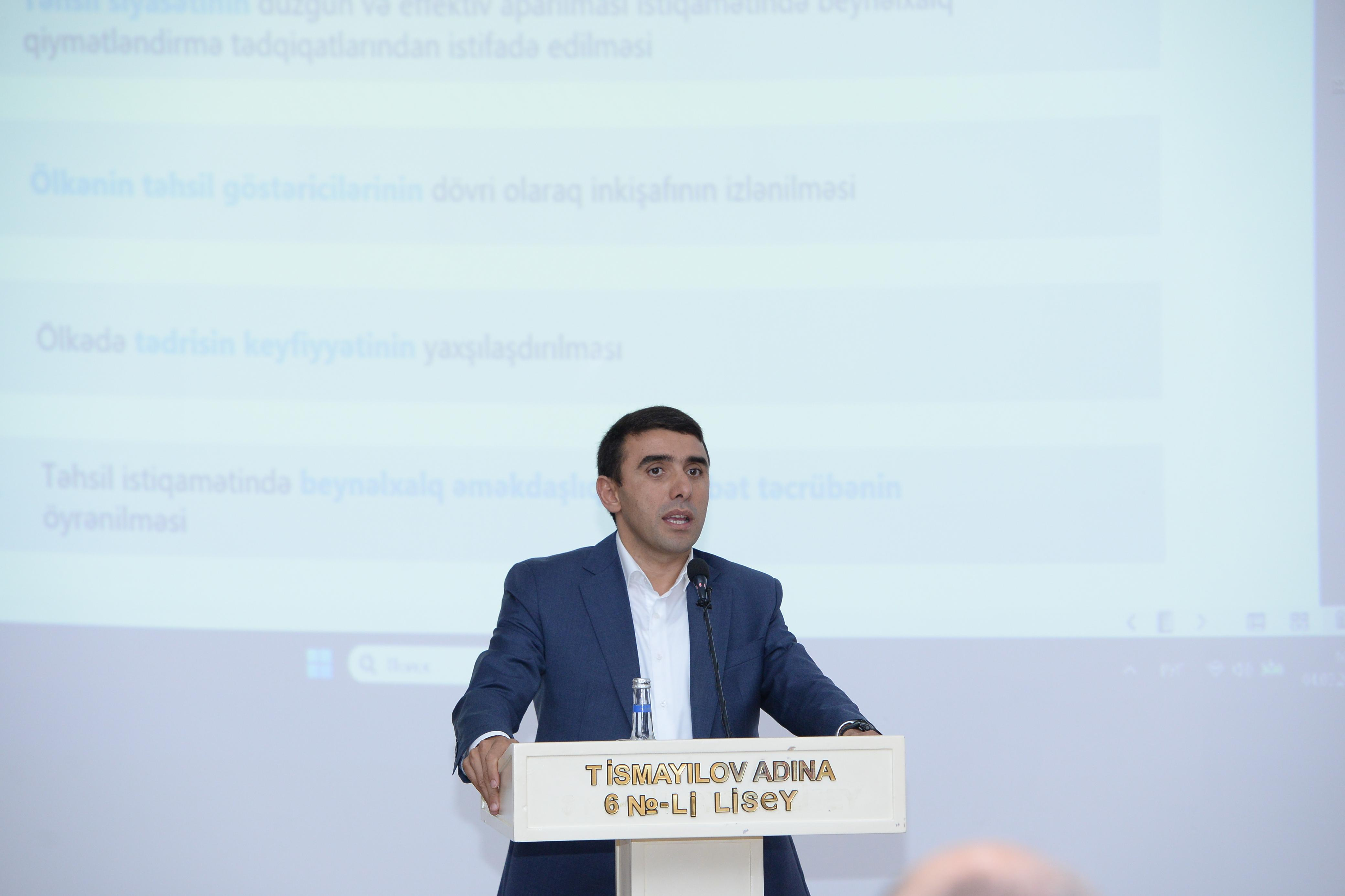 “5 və 6-cı səviyyədə olan şagirdlərin faizini artırmaq istəyirik”