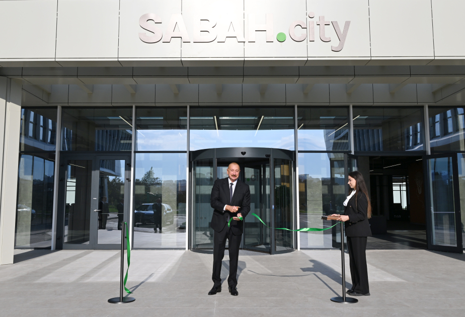 Prezident İlham Əliyev “SABAH.city” innovasiya şəhərciyinin birinci mərhələsinin açılışında iştirak edib