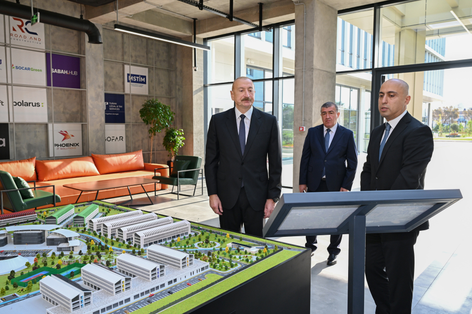 Prezident İlham Əliyev “SABAH.city” innovasiya şəhərciyinin birinci mərhələsinin açılışında iştirak edib
