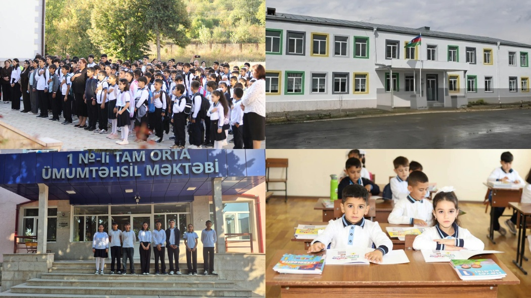 İllər sonra doğma yurdlarına qayıdanların məktəb sevinci