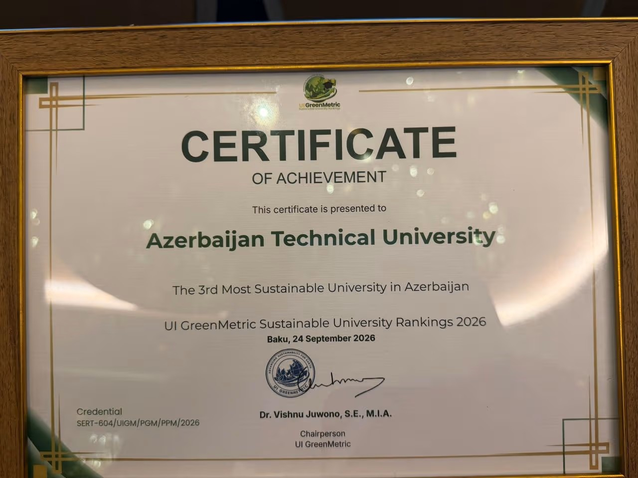 AzTU Azərbaycan universitetləri arasında üçüncü yerdə qərarlaşıb