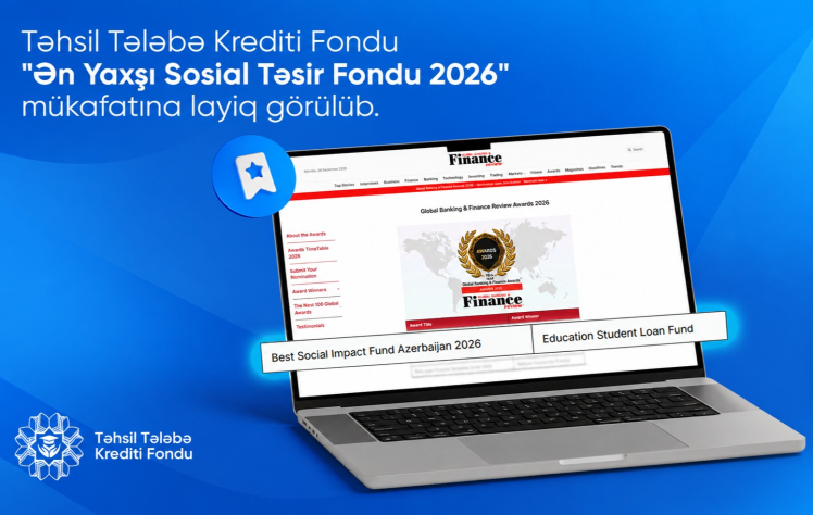 Təhsil Tələbə Krediti Fondu növbəti beynəlxalq mükafata layiq görülüb