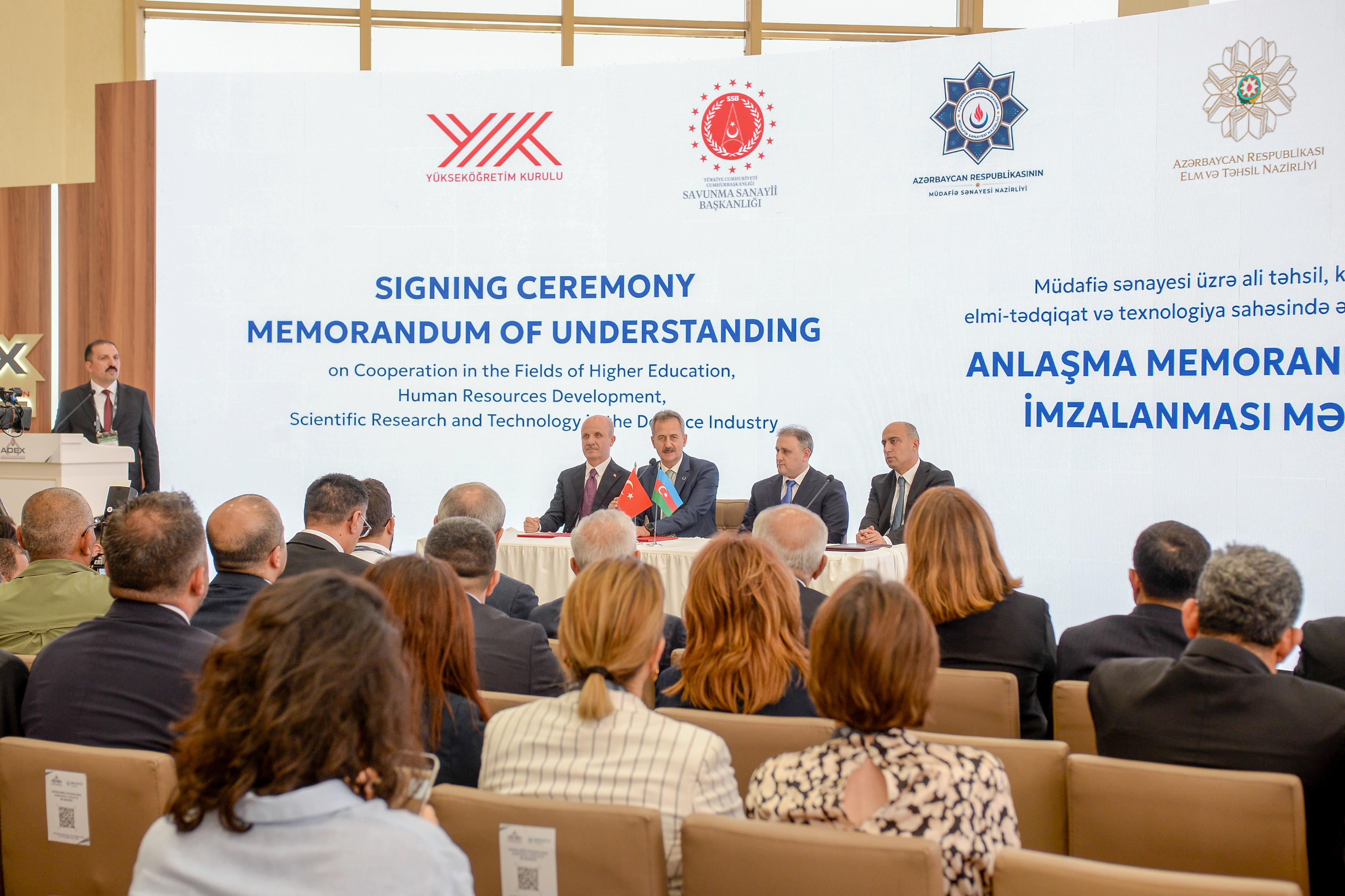 Azərbaycan və Türkiyə müdafiə sənayesi üzrə təhsil əməkdaşlığını genişləndirir