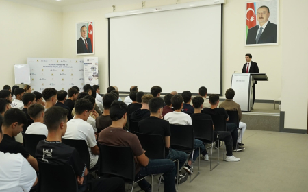 Peşə Təhsil Mərkəzində yataqxanada yaşayan tələbələrlə görüş keçirilib