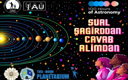 Rəsədxanada “Sual şagirddən – Cavab alimdən” layihəsi həyata keçirilib    
