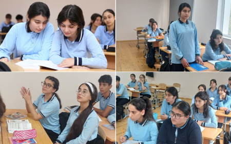 Sumqayıtda təmayül siniflərində bir gün - REPORTAJ 