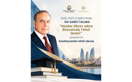 55 ölkədən 100 gənc "Heydər Əliyev adına Beynəlxalq Təhsil Qrantı"na layiq görülüb