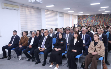 BSU-da şəhid məzun Nicat Şükürlünün adını daşıyan auditoriya açılıb 