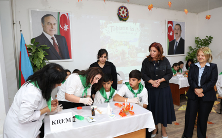 Məktəblilər üçün ekoloji mövzuda master-klas keçirilib