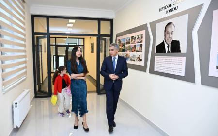 Şamaxı şəhərində Xınıslı körpələr evi-uşaq bağçasının açılışı olub 