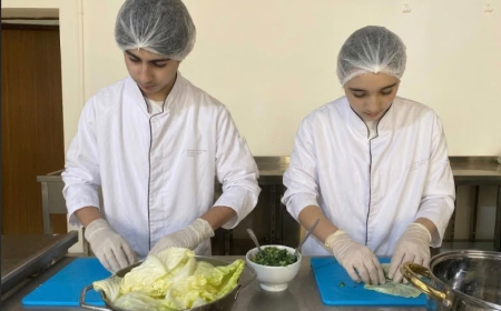 Qəbələdə gələcək aşpazlar üçün istehsalat təlimi keçirilib