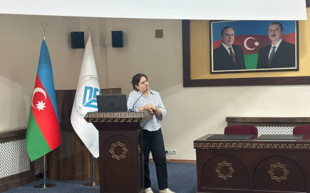 AzTU YTİ direktoru NDU-da mühazirə oxuyub