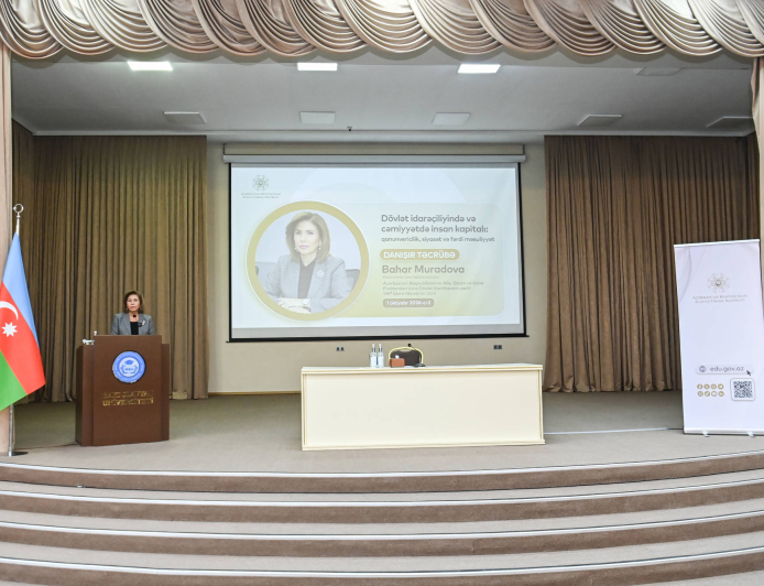 Bahar Muradova “Danışır təcrübə” layihəsinin qonağı olub