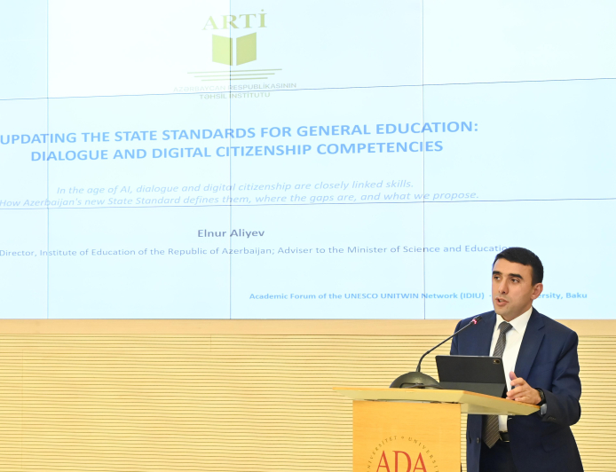 Elnur Əliyev: Yeni standartlarda süni intellektlə bağlı bacarıqların inkişafı nəzərdə tutulur