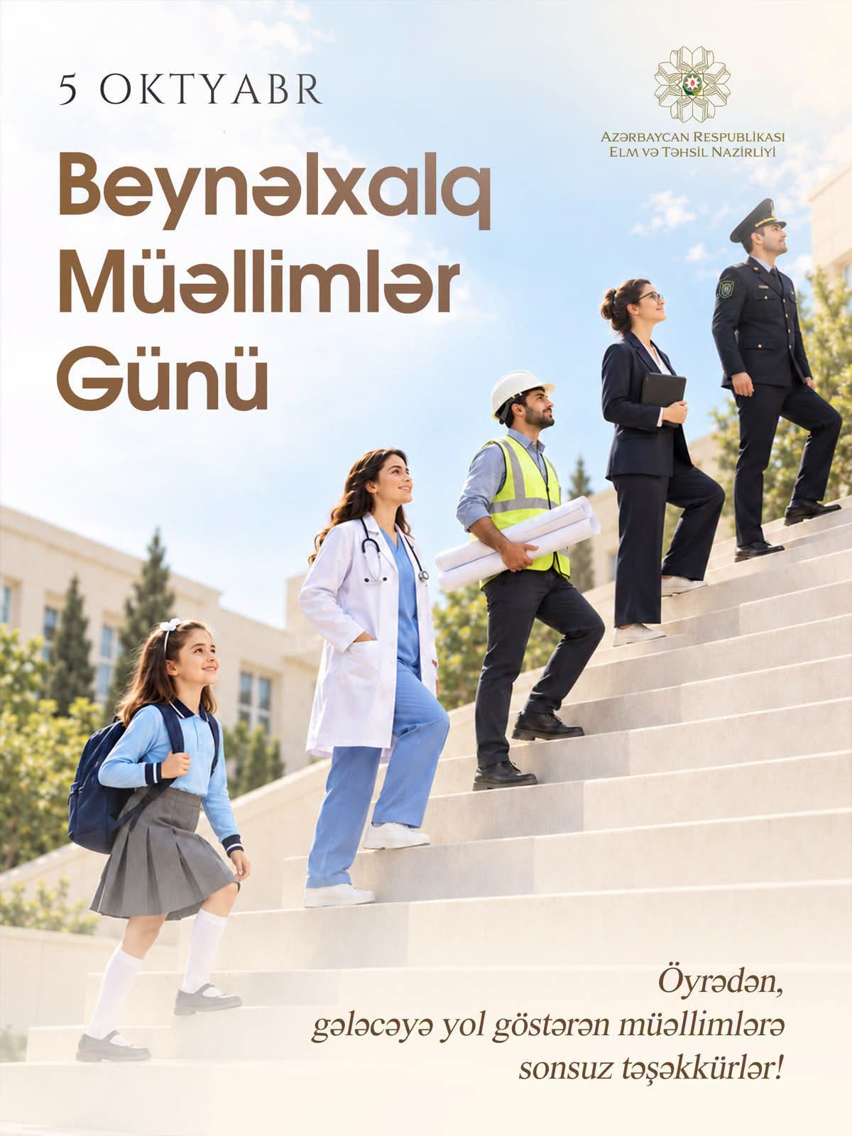 Elm və təhsil naziri müəllimləri peşə bayramı münasibətilə təbrik edib