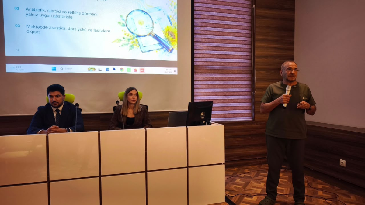 Müəllimlərin peşə sağlamlığına həsr olunmuş maarifləndirici seminar keçirilib