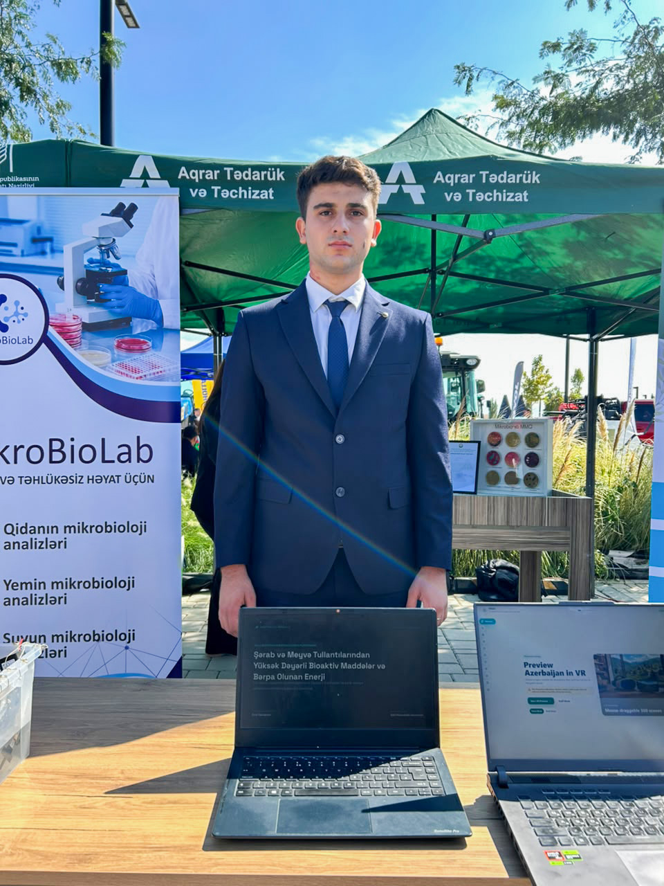 BMU tələbəsi Aqrar Biznes Forumunda “BioQaz” layihəsini təqdim edib