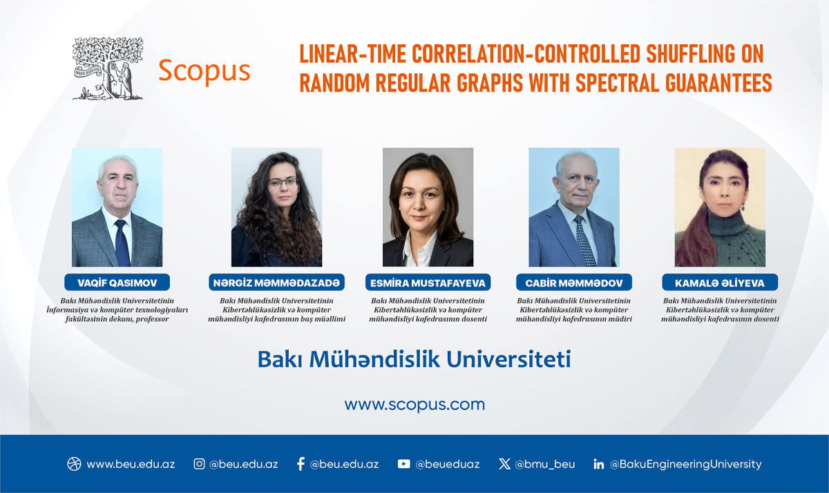 BMU alimlərinin birgə tədqiqatı Q1 kateqoriyalı beynəlxalq jurnalda dərc olunub