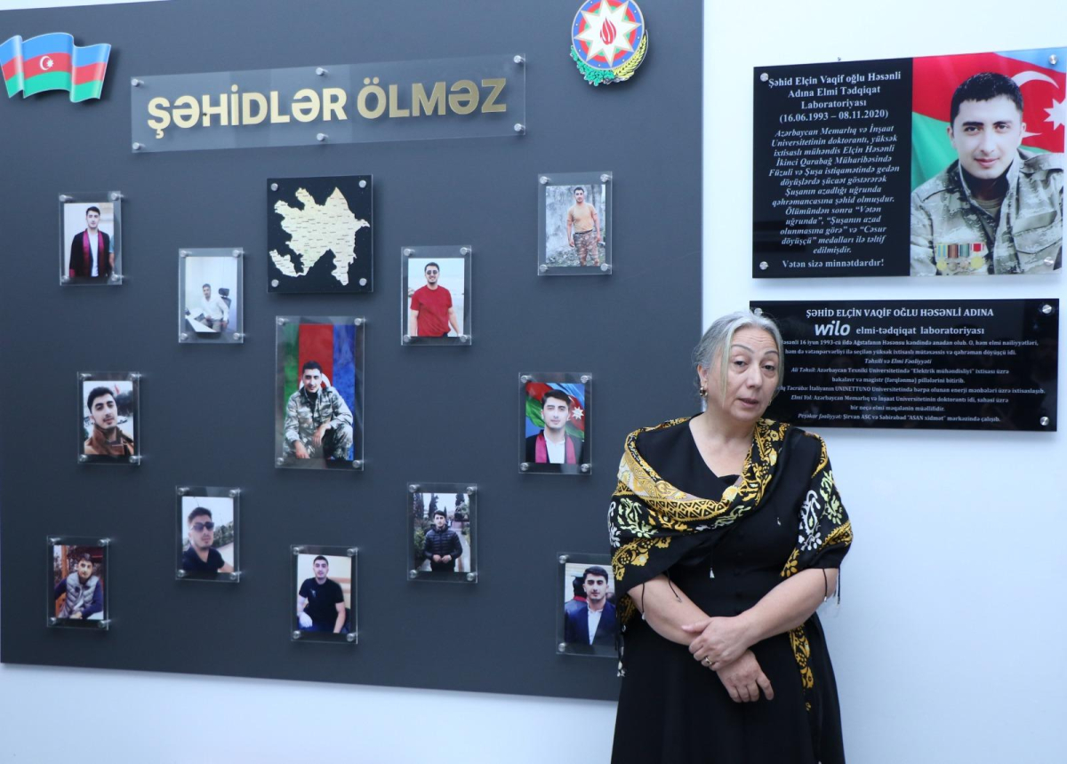 AzMİU-da şəhid Elçin Həsənlinin adını daşıyan laboratoriya açılıb
