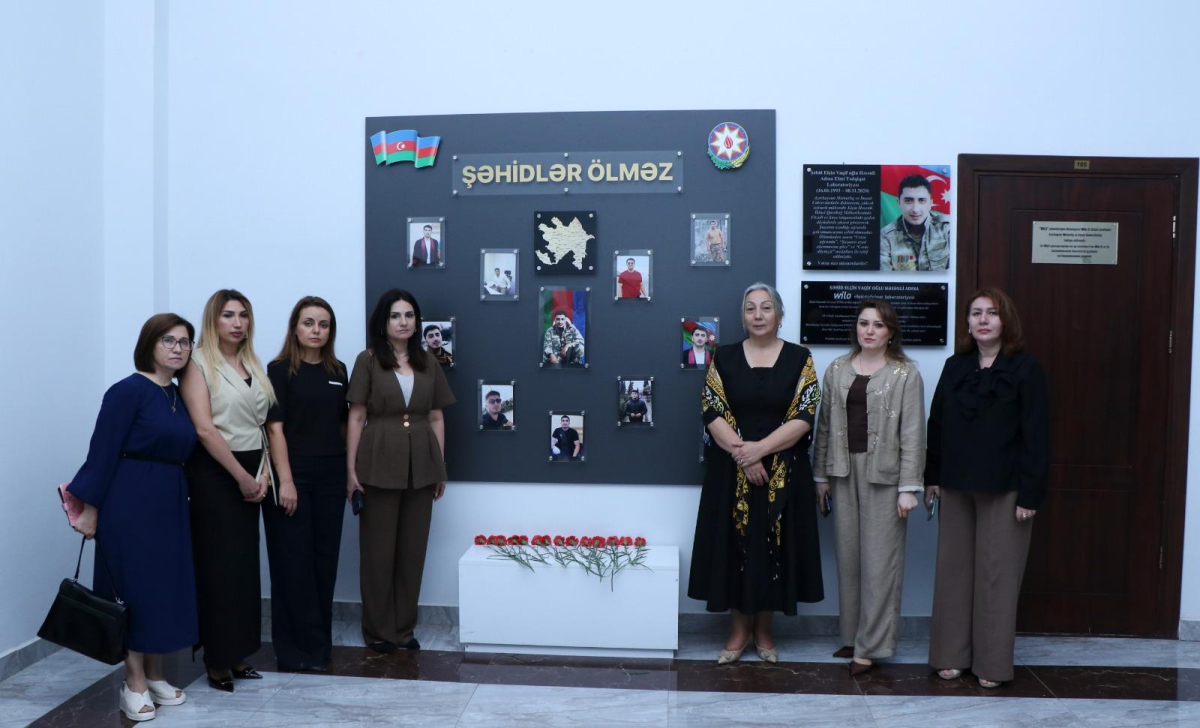 AzMİU-da şəhid Elçin Həsənlinin adını daşıyan laboratoriya açılıb