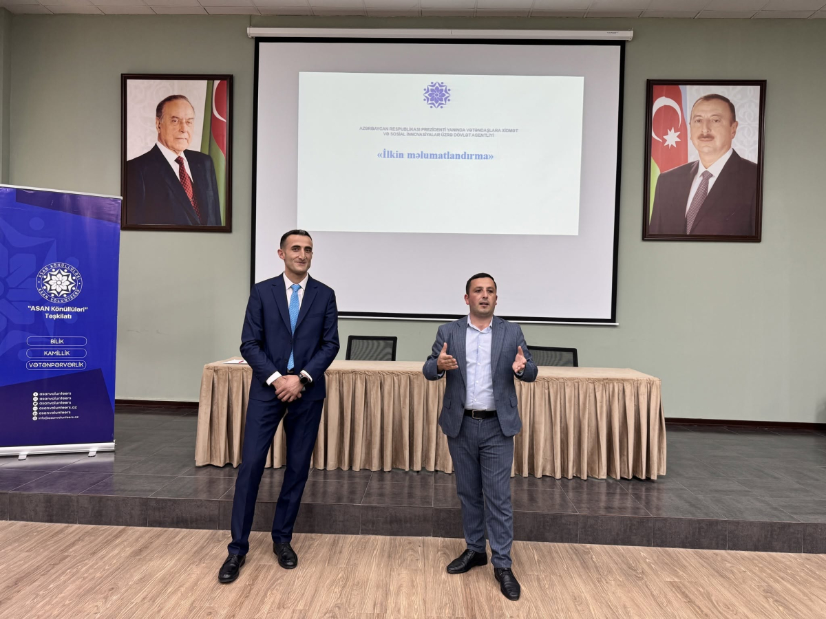 Qəbələdə tələbələr üçün könüllülük fəaliyyətinə dair məlumatlandırıcı görüş keçirilib