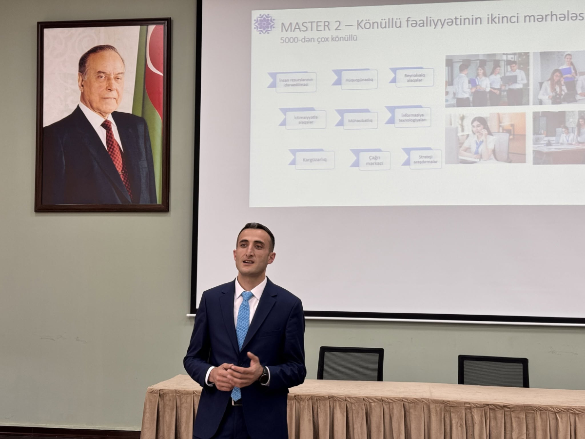 Qəbələdə tələbələr üçün könüllülük fəaliyyətinə dair məlumatlandırıcı görüş keçirilib