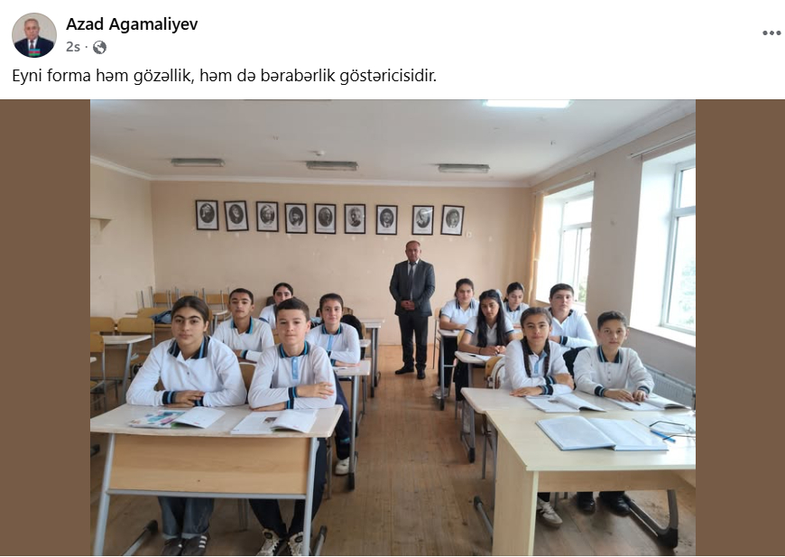Müəllimlər geyim qaydaları ilə bağlı qərarı dəstəkləyirlər