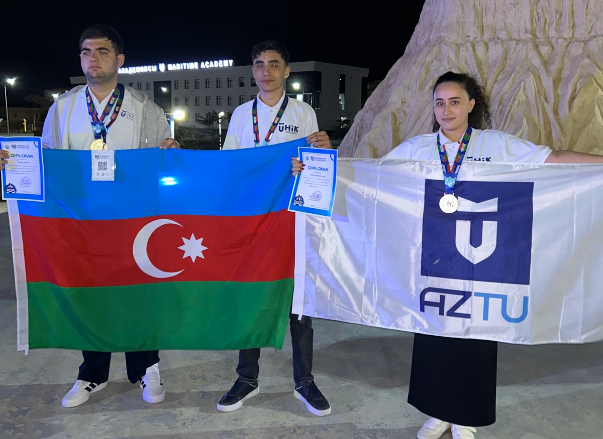 AzTU tələbələri beynəlxalq idman yarışında üç medal qazanıblar