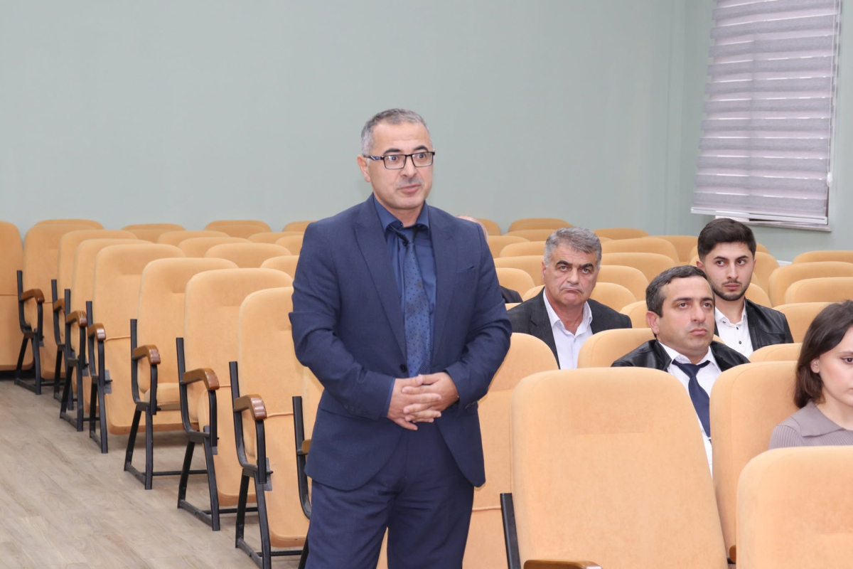Qəbələ Dövlət Peşə Təhsil Mərkəzində yeni müəllimlərlə görüş keçirilib