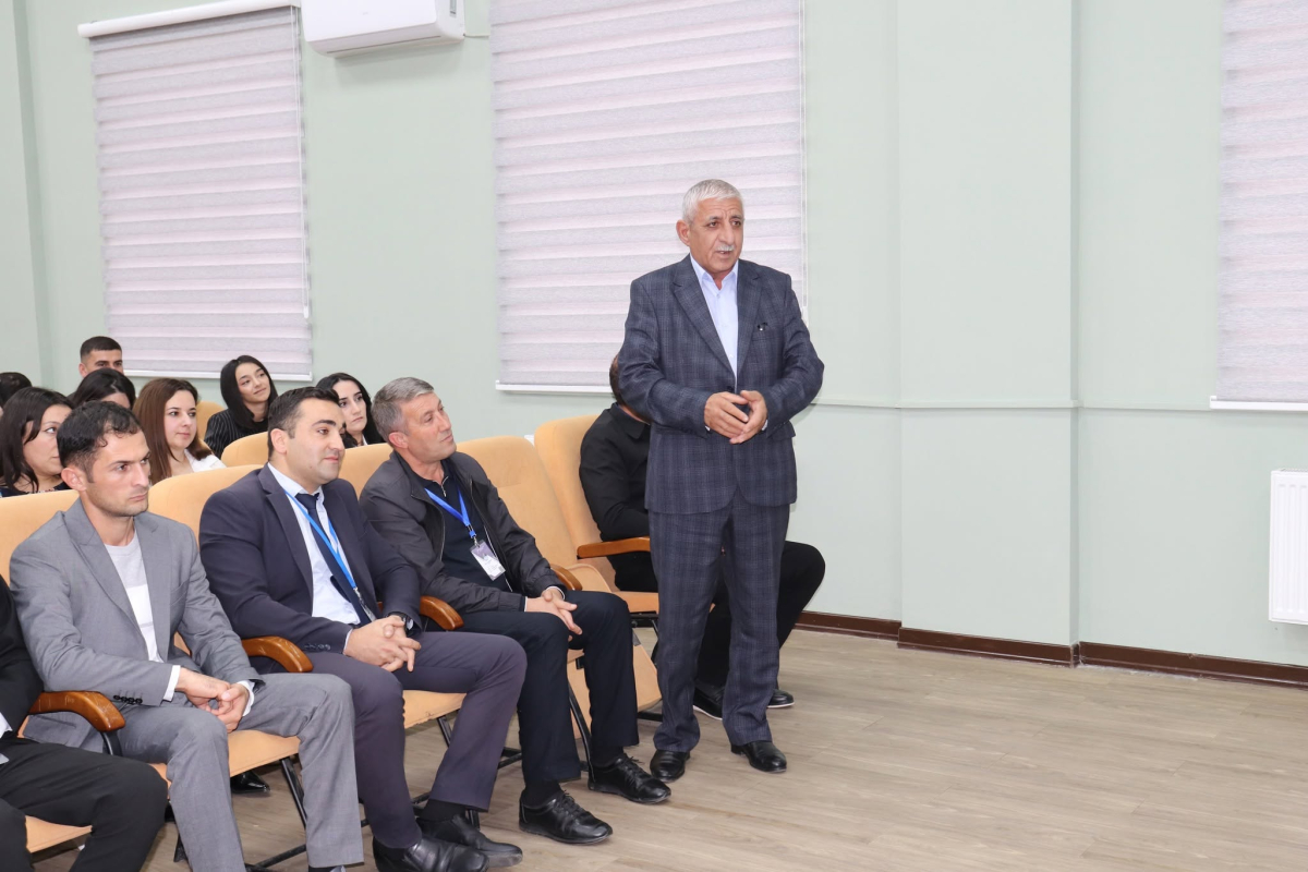 Qəbələ Dövlət Peşə Təhsil Mərkəzində yeni müəllimlərlə görüş keçirilib