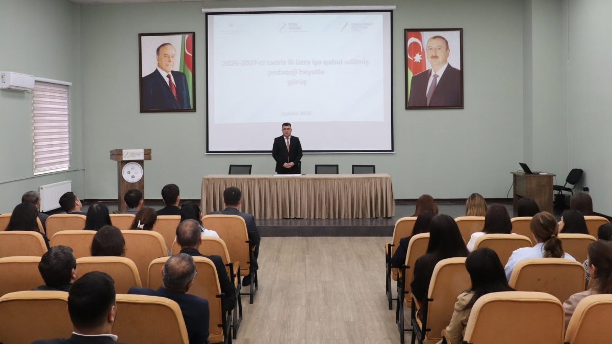 Qəbələ Dövlət Peşə Təhsil Mərkəzində yeni müəllimlərlə görüş keçirilib