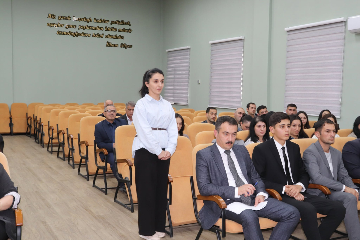 Qəbələ Dövlət Peşə Təhsil Mərkəzində yeni müəllimlərlə görüş keçirilib